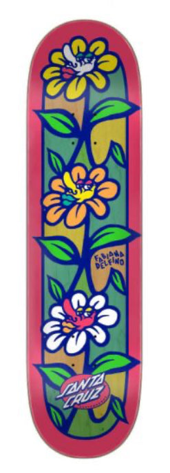 Santa Cruz Skateboards - Delfino Flower Crew VX Deck