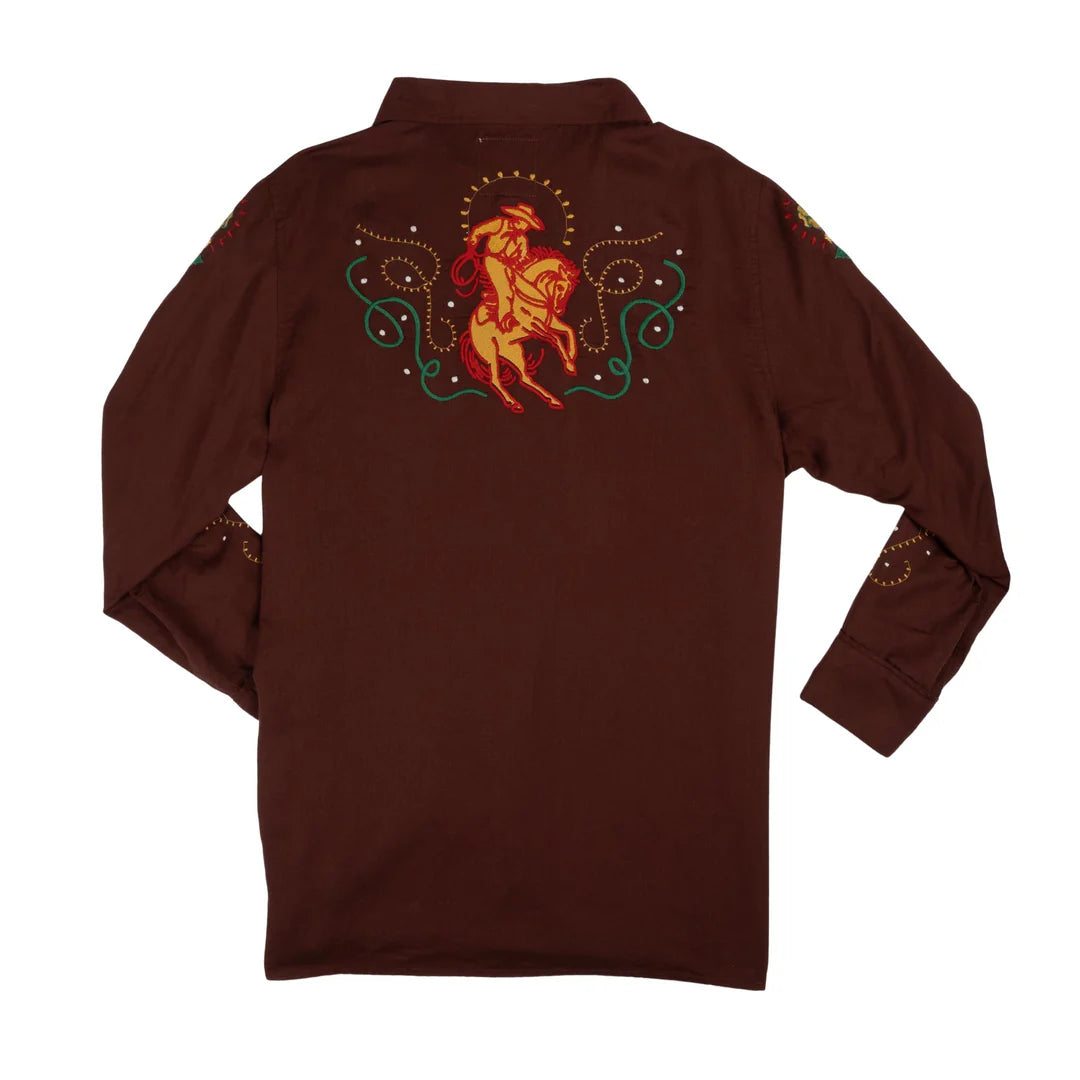 Sendero Provisions Co. - Show Pony Embroidered Western Pearl Snap Long Sleeve Shirt