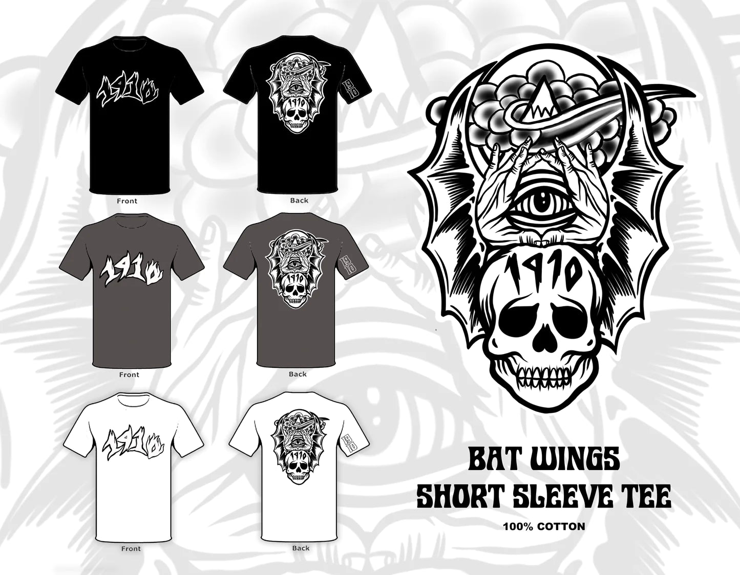 1910 - Bat Wings S/S T-shirt