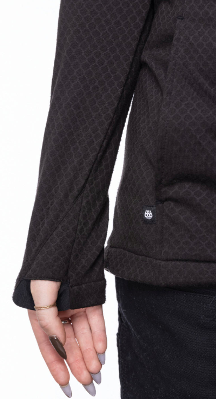 686 - Womens Mission Grid Fleece Hoody