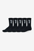 Globe Shoes - OG Vert Logo Hi Crew Sock 5 Pack