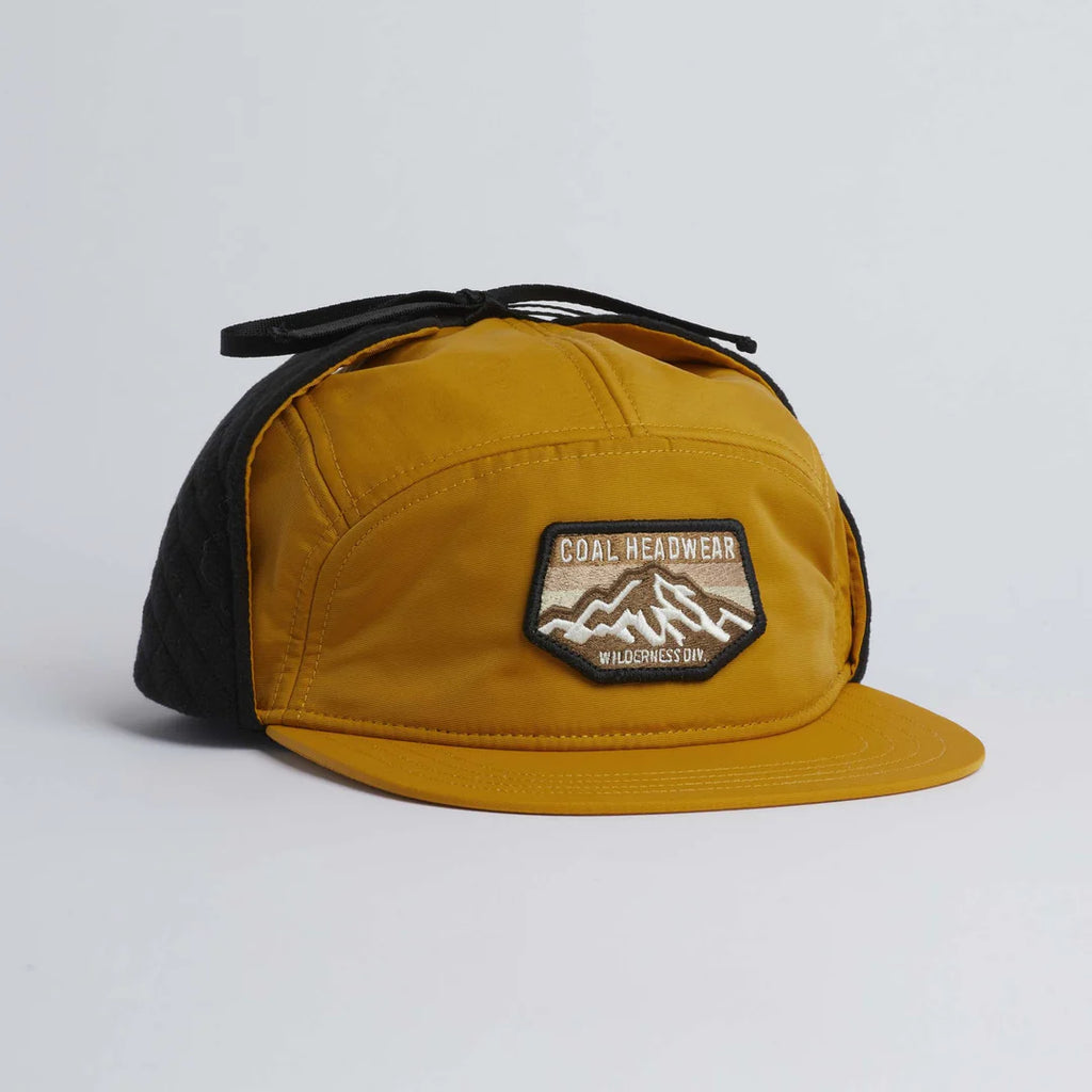 Coal - The Tracker Flannel Lined 5 Panel Earflap Cap