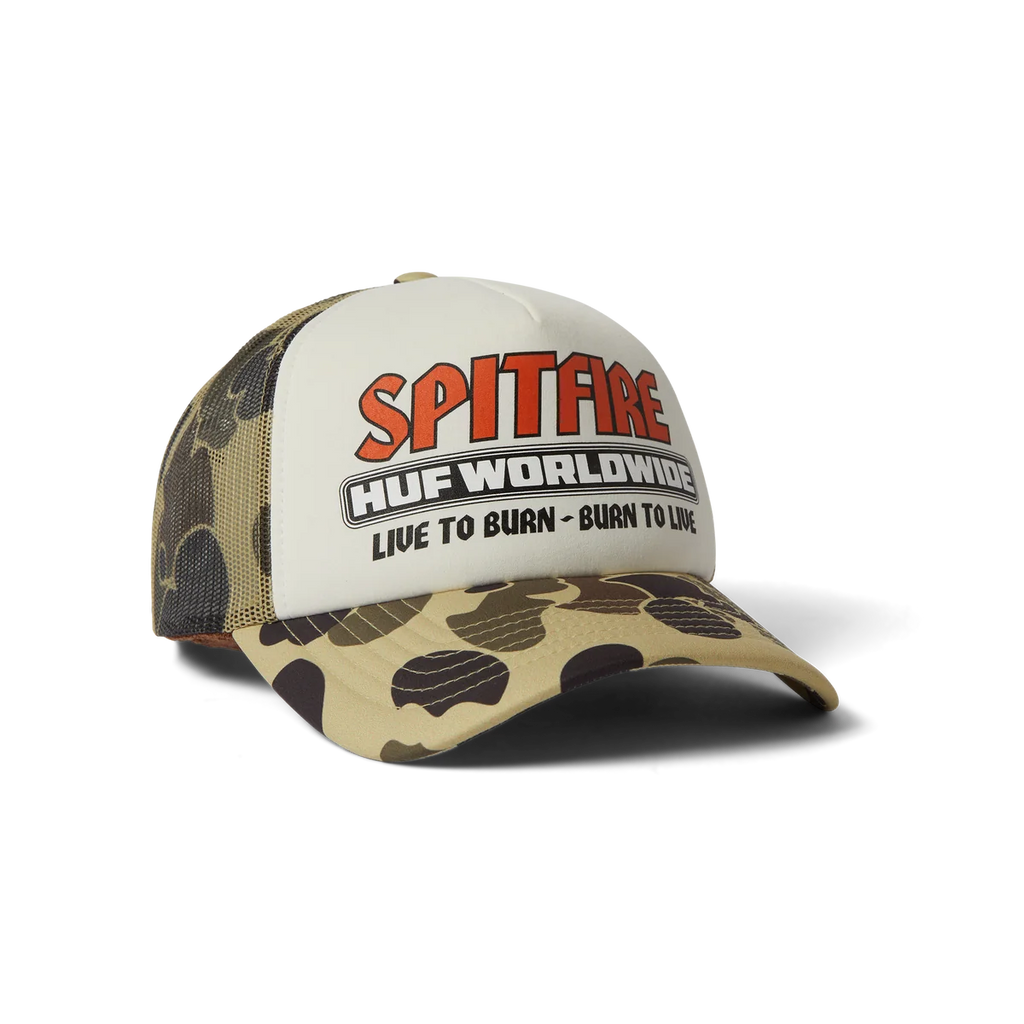 Huf - Huf x Spitfire Burn Forever Trucker Hat