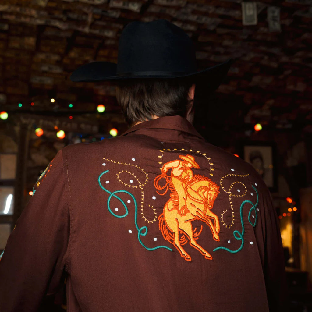 Sendero Provisions Co. - Show Pony Embroidered Western Pearl Snap Long Sleeve Shirt
