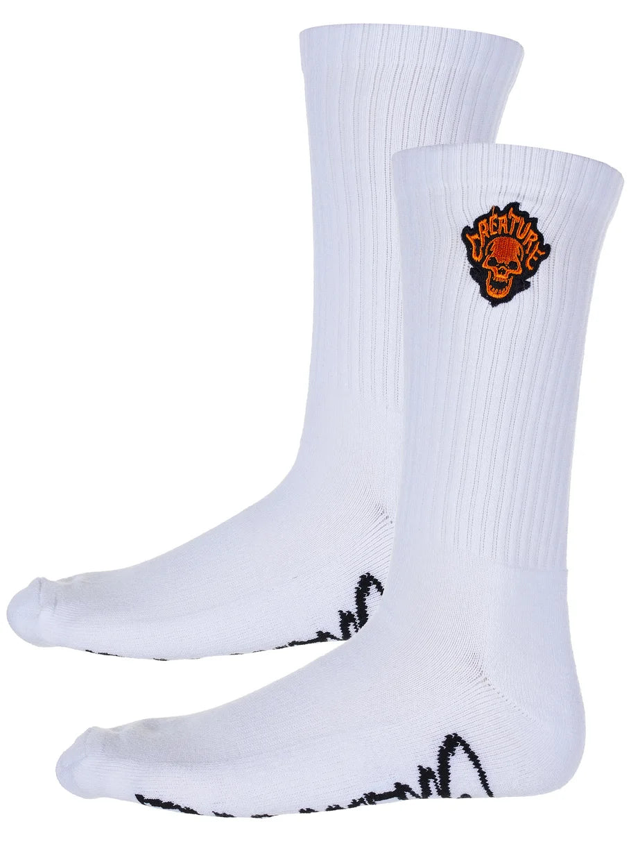 Santa Cruz - Bonehead Flame Crew Socks