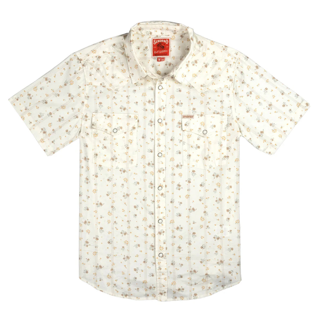 Sendero Provisions Co. - The Wyatt Pearl Snap Short Sleeve Serape Shirt
