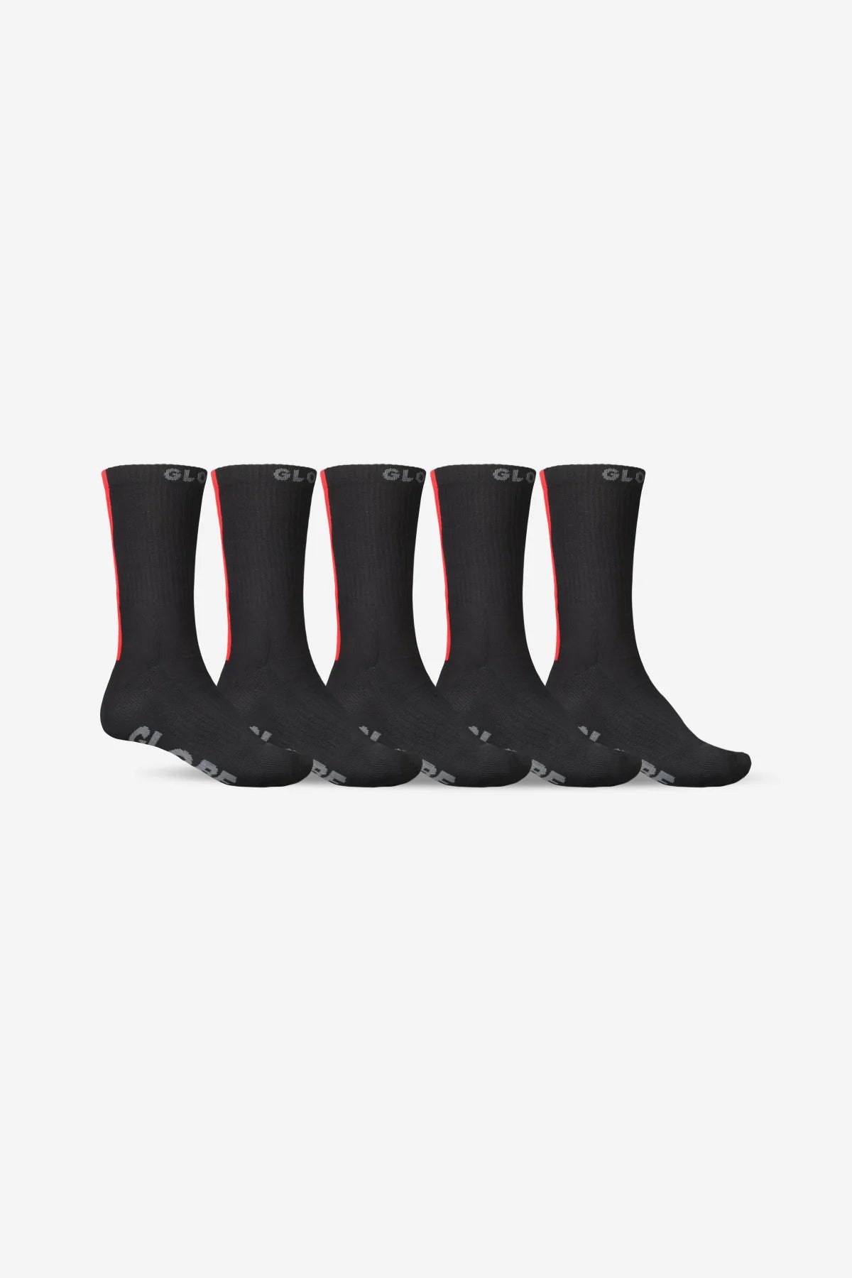 Globe Shoes - Stripe Hi Crew Sock - 5 pack