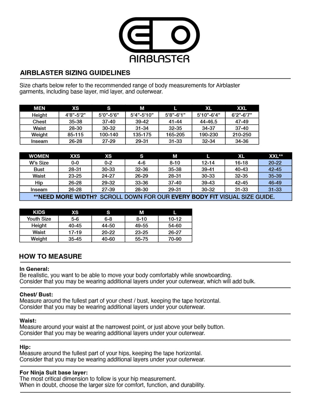 Airblaster - Youth Base Layer Top