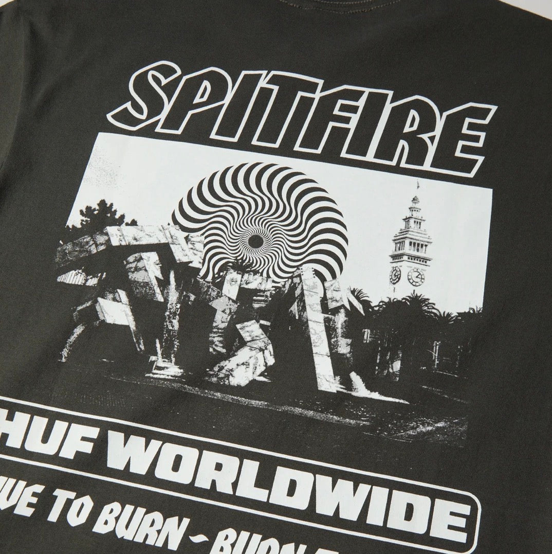 Huf - Huf x Spitfire Burn Heavyweight Tee