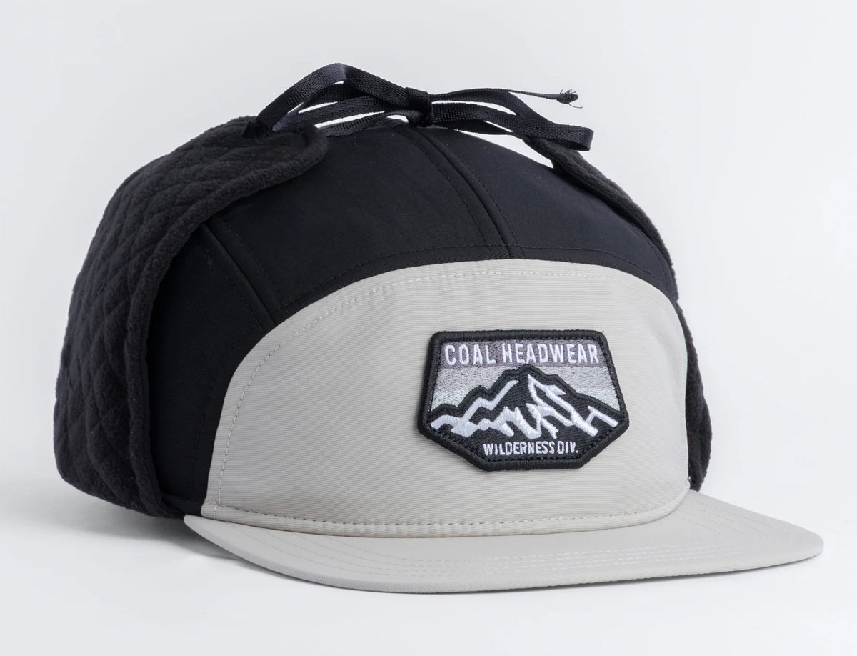 Coal - The Tracker Flannel Lined 5 Panel Earflap Cap