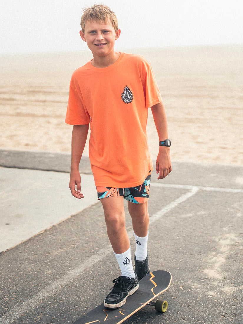 Volcom - Youth Flamed Short Sleeve Shirt