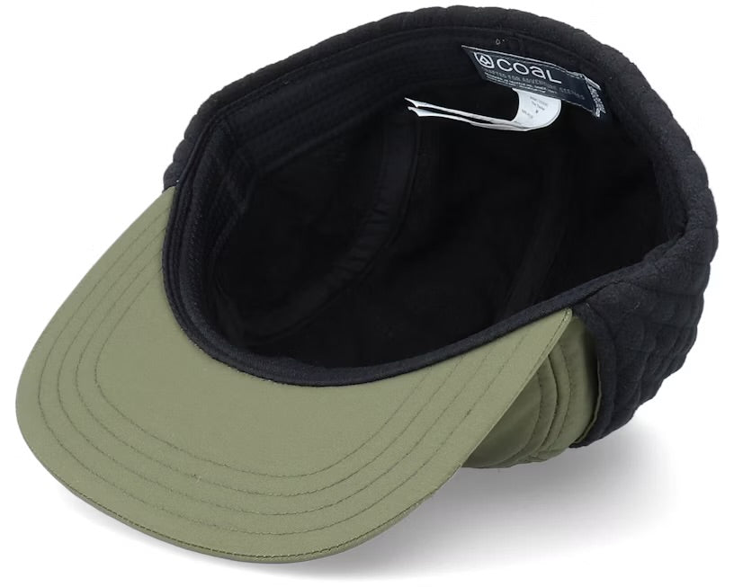 Coal - The Tracker Flannel Lined 5 Panel Earflap Cap