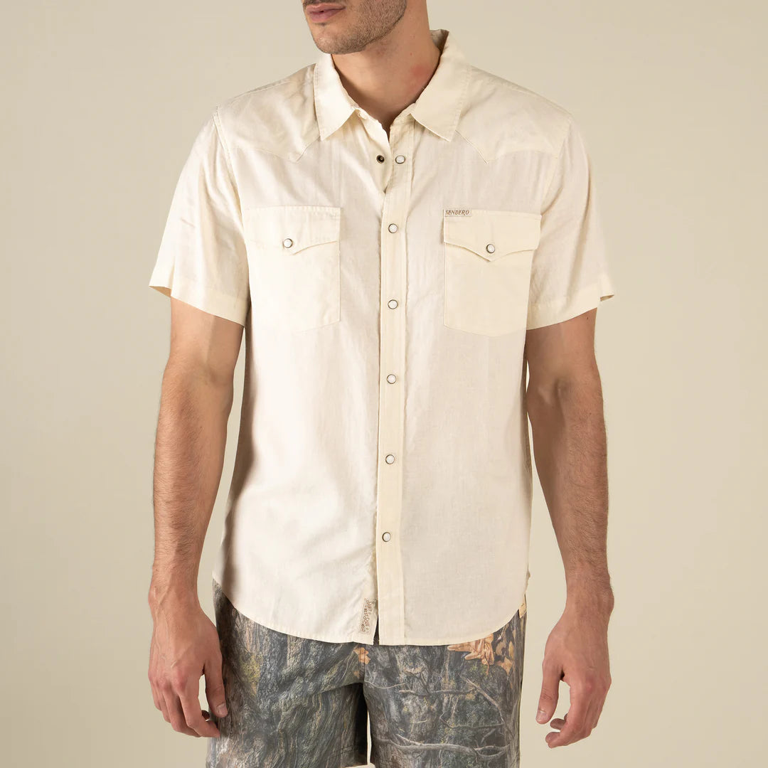 Sendero Provisions Co. - The Wyatt Pearl Snap Short Sleeve Solid Shirt