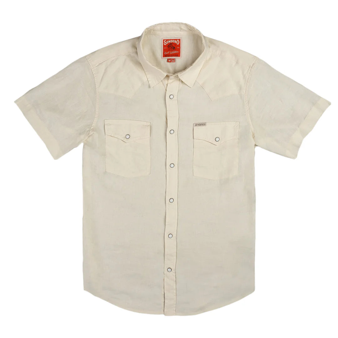 Sendero Provisions Co. - The Wyatt Pearl Snap Short Sleeve Solid Shirt