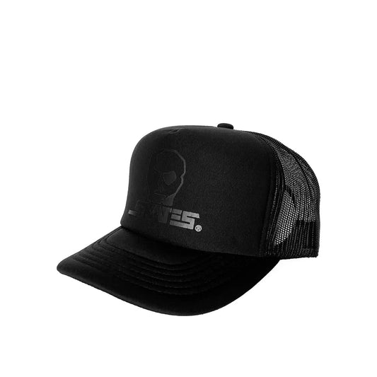 Skull Skates - Large Blackout Logo Foam Mesh Trucker Hat