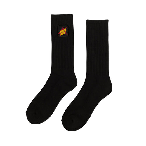 Santa Cruz - Flamed Not A Dot Crew Socks