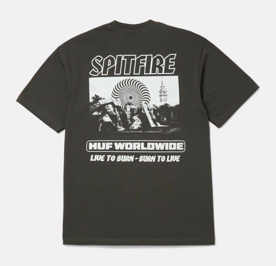 Huf - Huf x Spitfire Burn Heavyweight Tee
