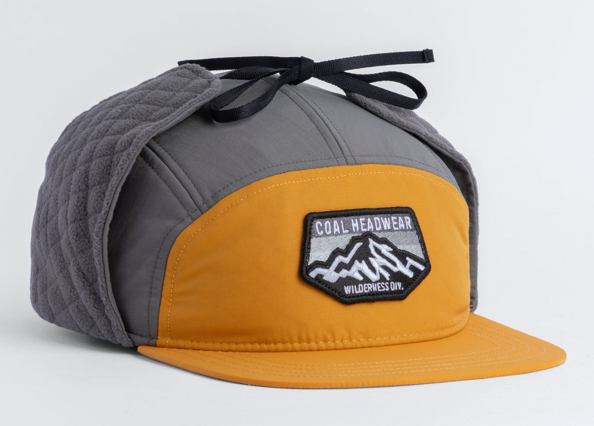 Coal - The Tracker Flannel Lined 5 Panel Earflap Cap