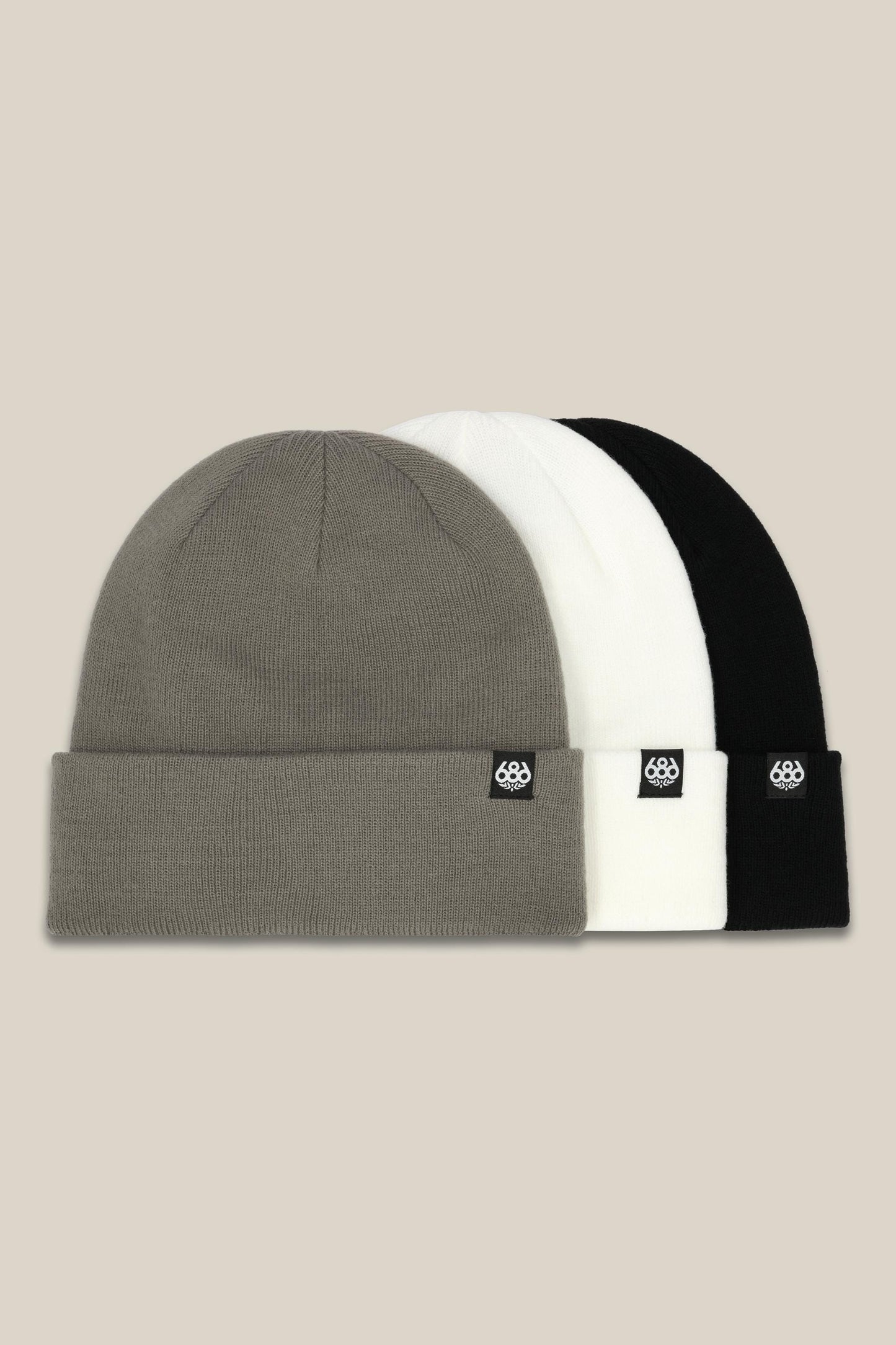 686 Standard Roll Up Beanie - 3 pack