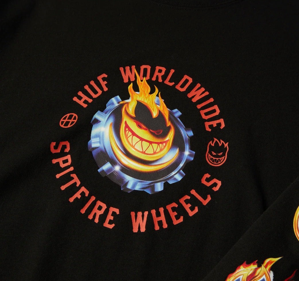 Huf - Huf x Spitfire Chrome Head Long Sleeve Tee