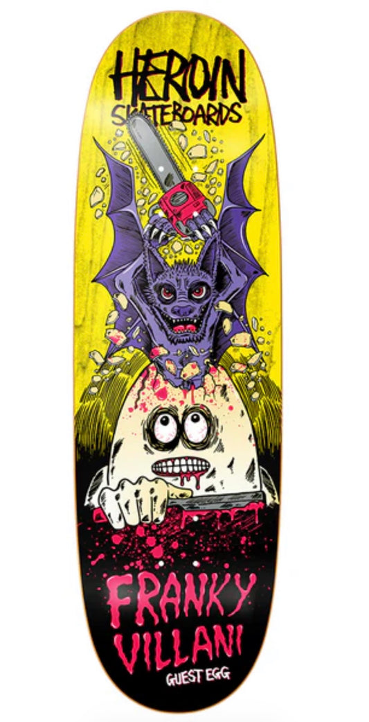 Heroin Skateboards Frankie Villani Guest Egg 9.5