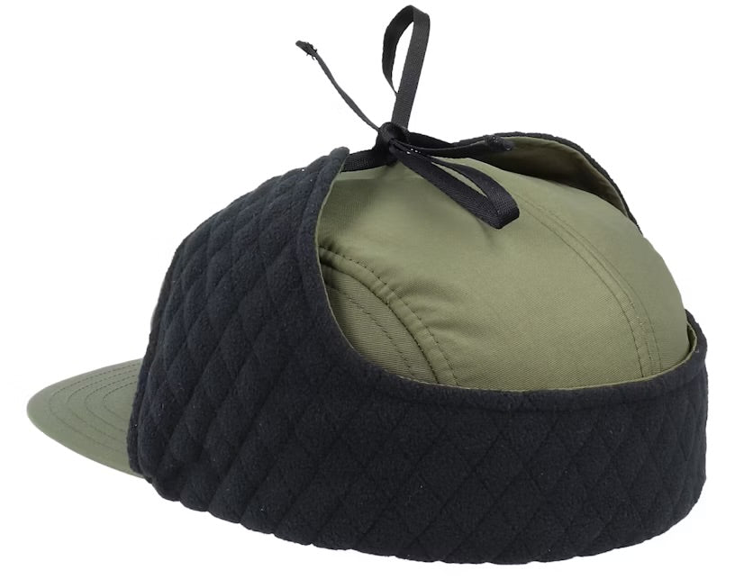 Coal - The Tracker Flannel Lined 5 Panel Earflap Cap
