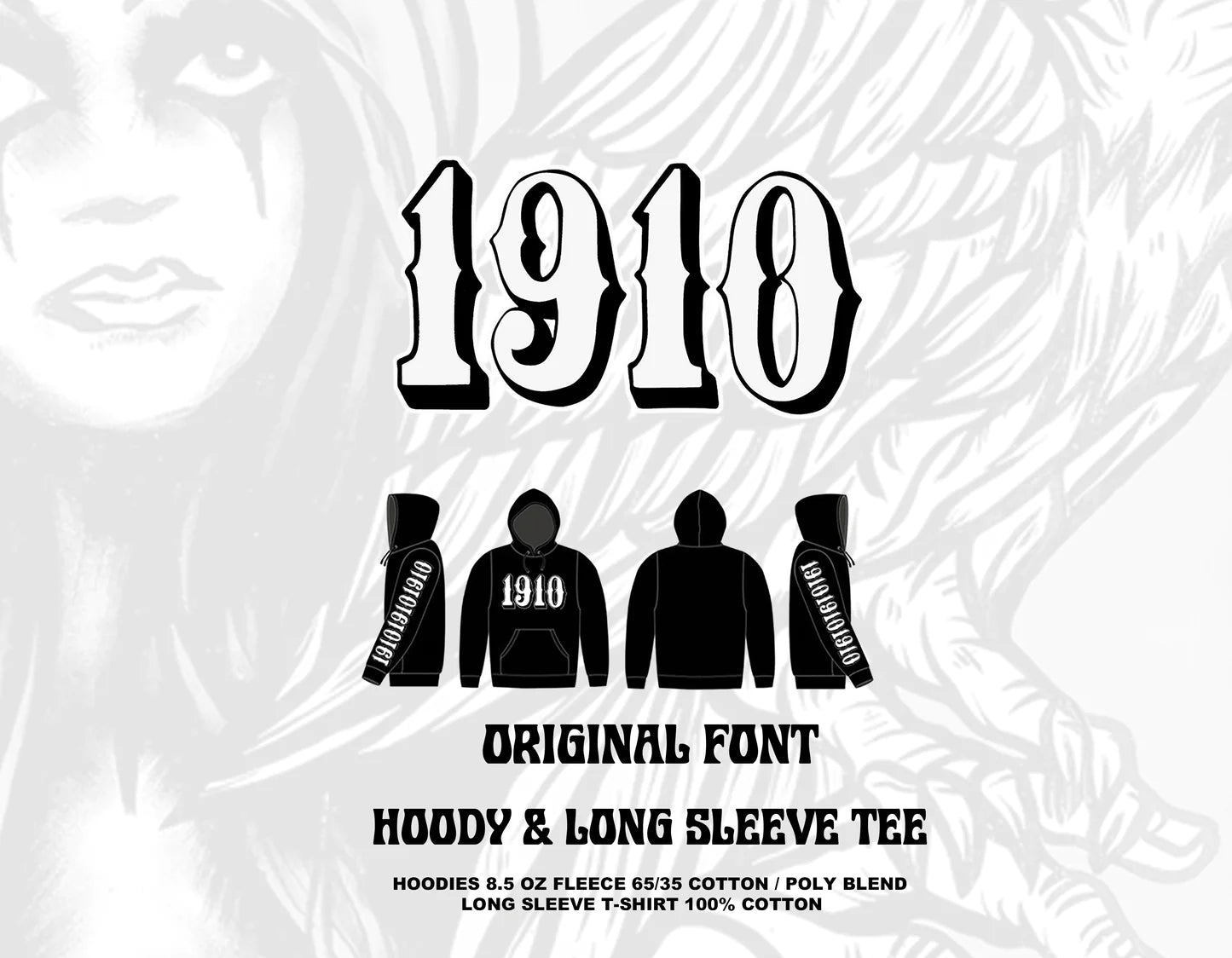 1910 - Original Font Hoody