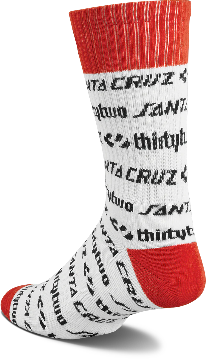 thirtytwo - Santa Cruz 3-Pack Crew Socks 2024