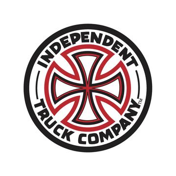 Independent - Decal Red/White Cross 3"