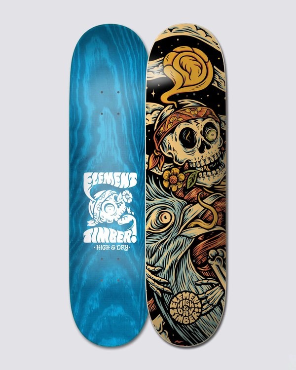 Element Deck -Timber High Dry Skull Skateboard Deck