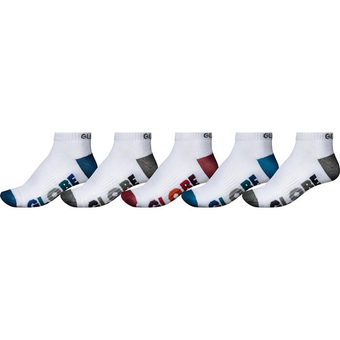 Globe Shoes - Multi Stripe Ankle Sock 5 Pack