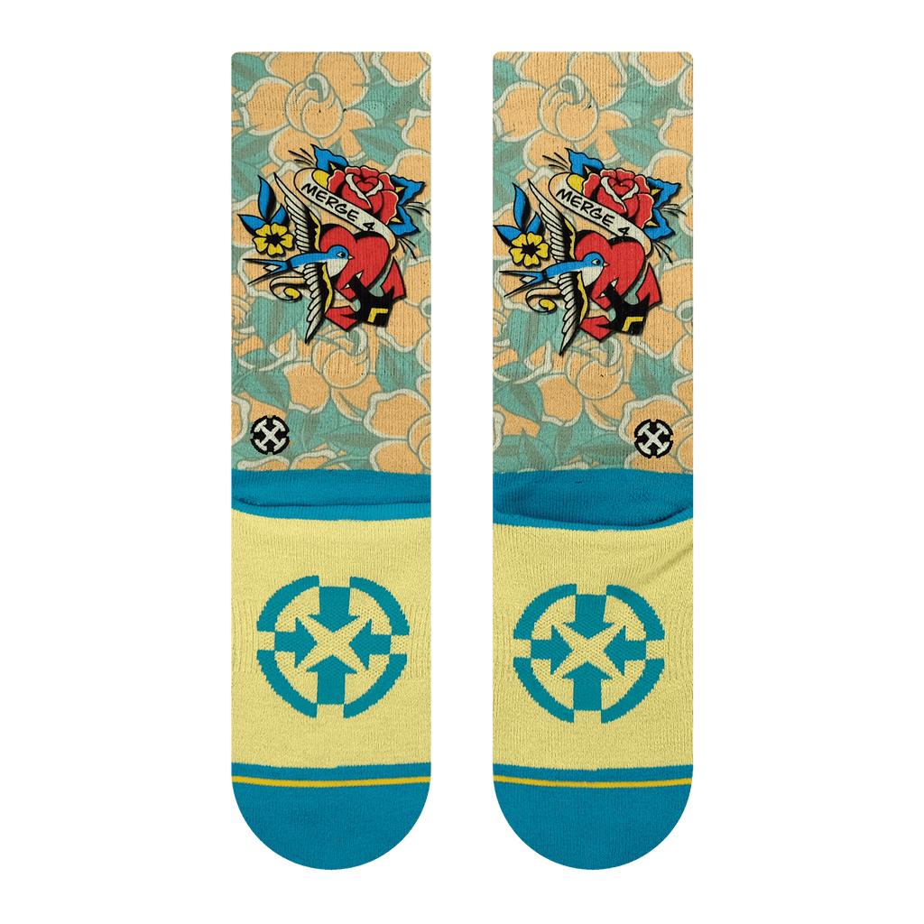 Merge 4 - Richard Kirby Hula Crew Socks
