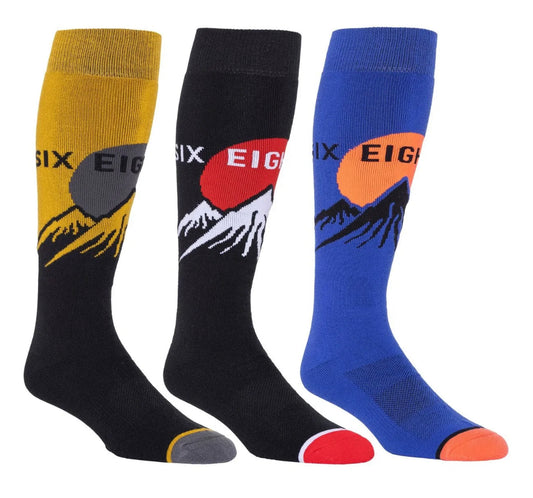 686 - Men’s Sunrise Snow Socks 3-Pack Assorted