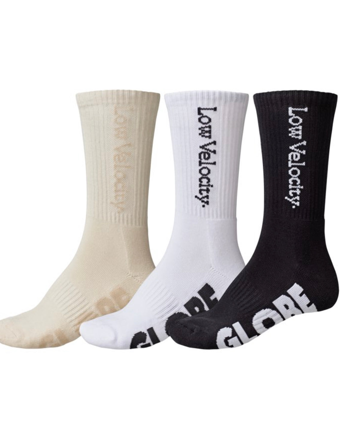 Globe Shoes - Low Velocity Crew Sock - 3 pack