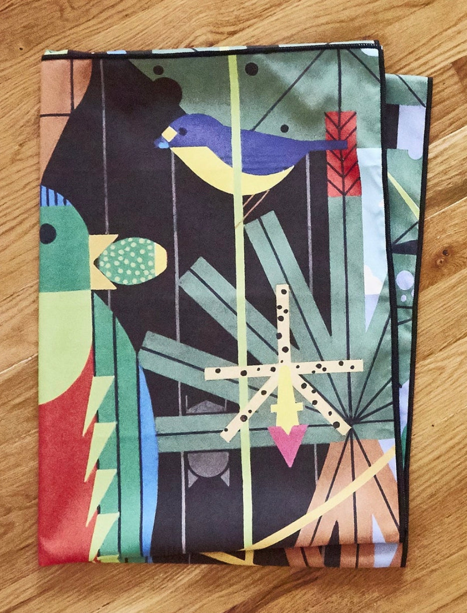 Habitat - Charley Harper Monteverde Yoga Towel