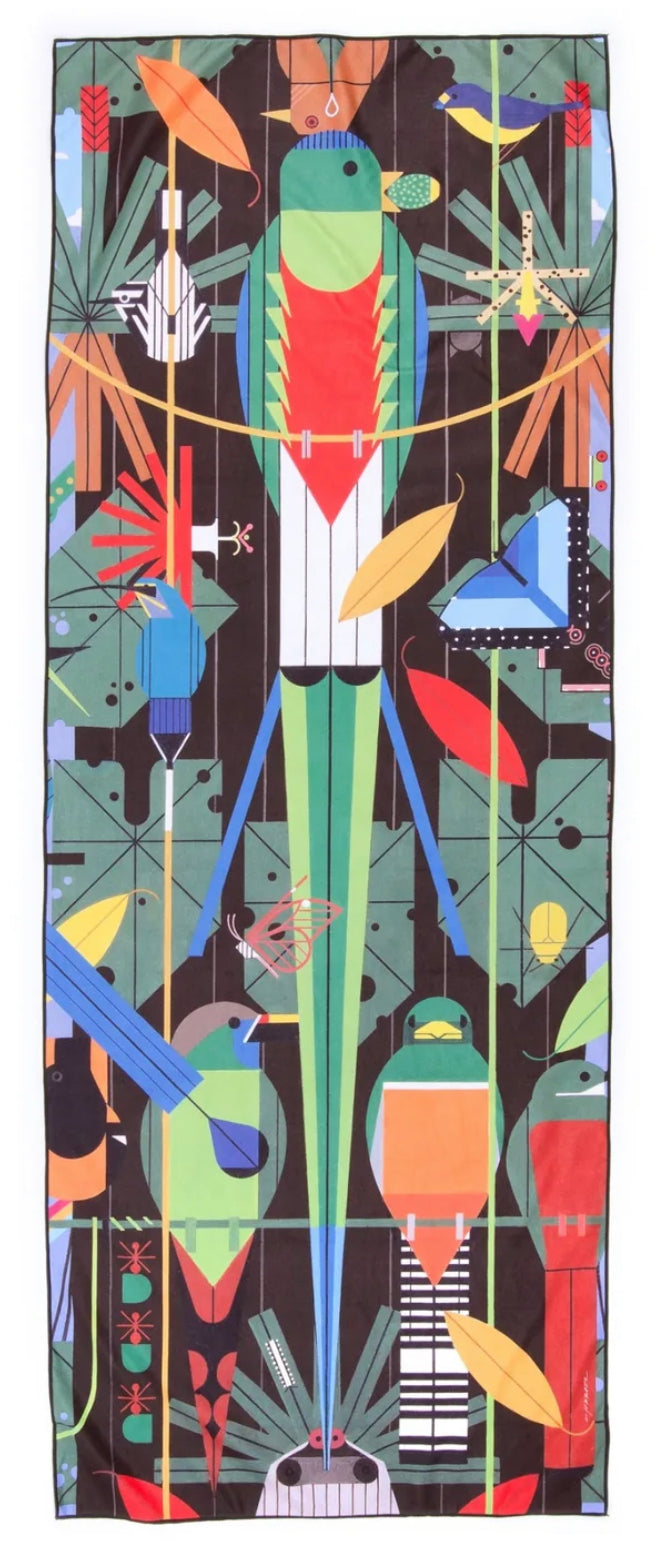 Habitat - Charley Harper Monteverde Yoga Towel