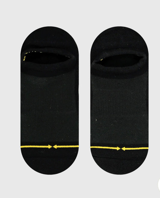 Merge 4 - Black No Show Socks
