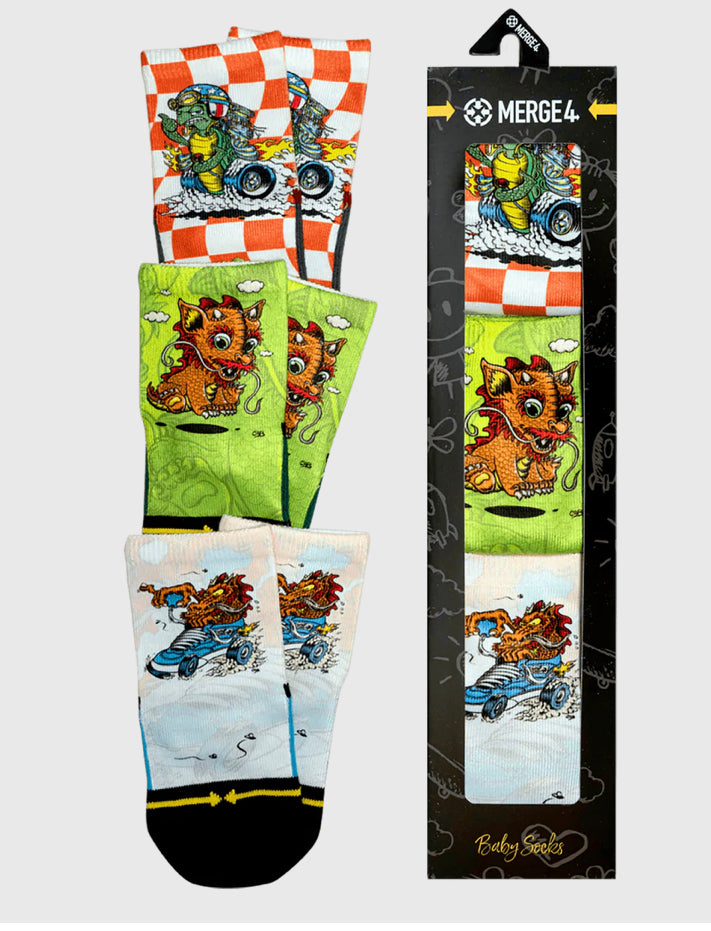Merge 4 - Steve Cabarello Baby Socks 3-Pack