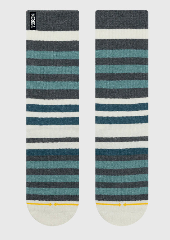 Merge 4 - Tencel/Hemp Beach Stripe Socks