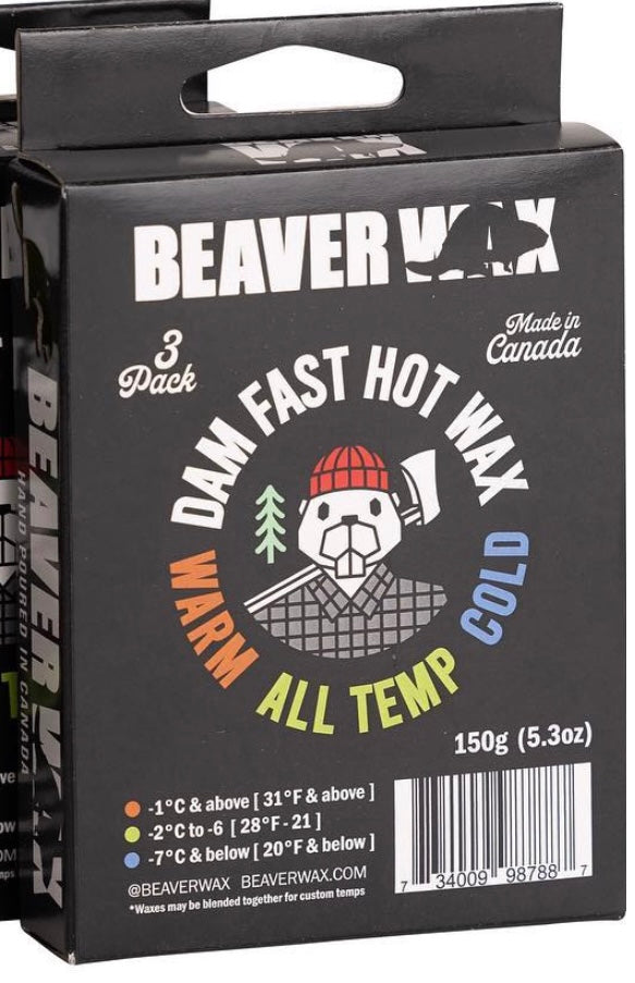 BeaverWax - 3 Pack Mixed Temp Snow Wax