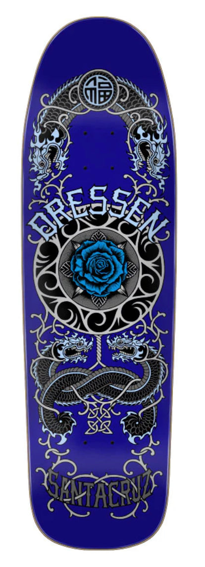 Santa Cruz - Shaped Dressen Rose Crew One Deck