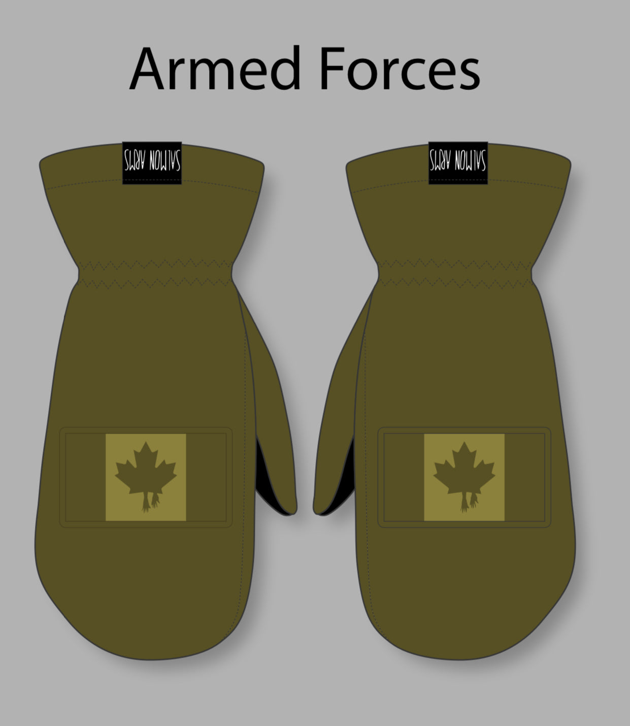Salmon Arms - Classic Mitts - Armed Forces
