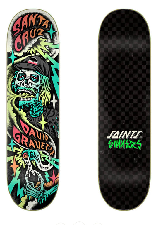 Santa Cruz Deck - Gravette Hippie Skull