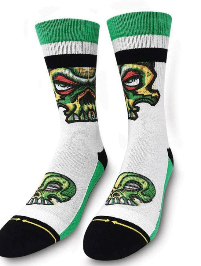Merge 4 - Bobby Brown Green Skulls Socks