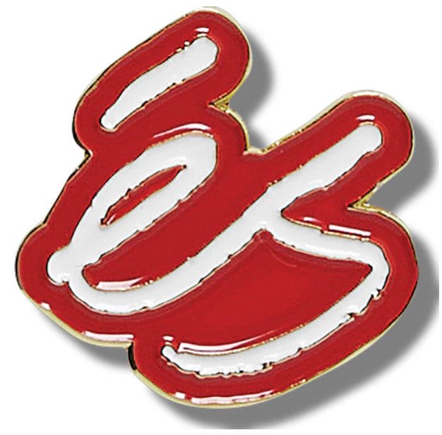 Es - Script Enamel Pin
