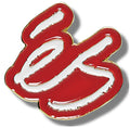 Es - Script Enamel Pin
