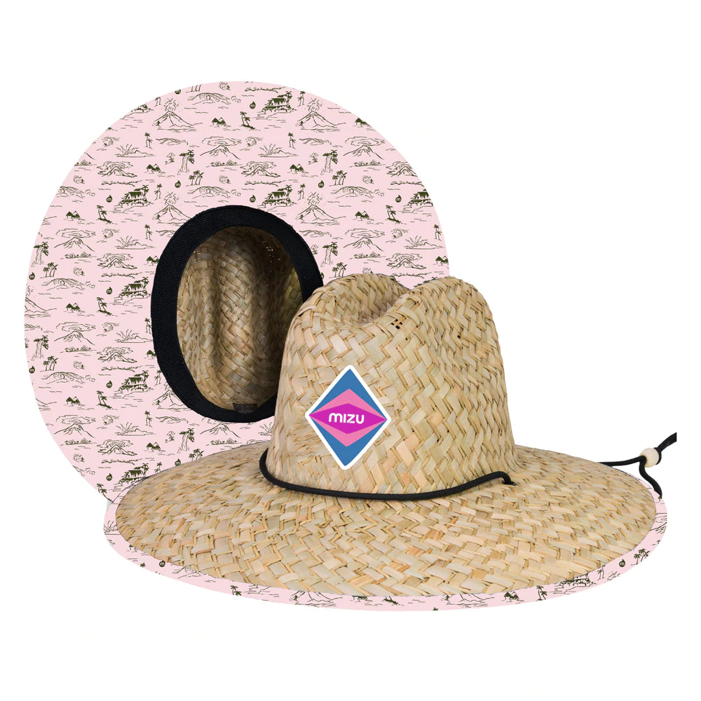 Mizu - Hawaiian Print Straw Hat