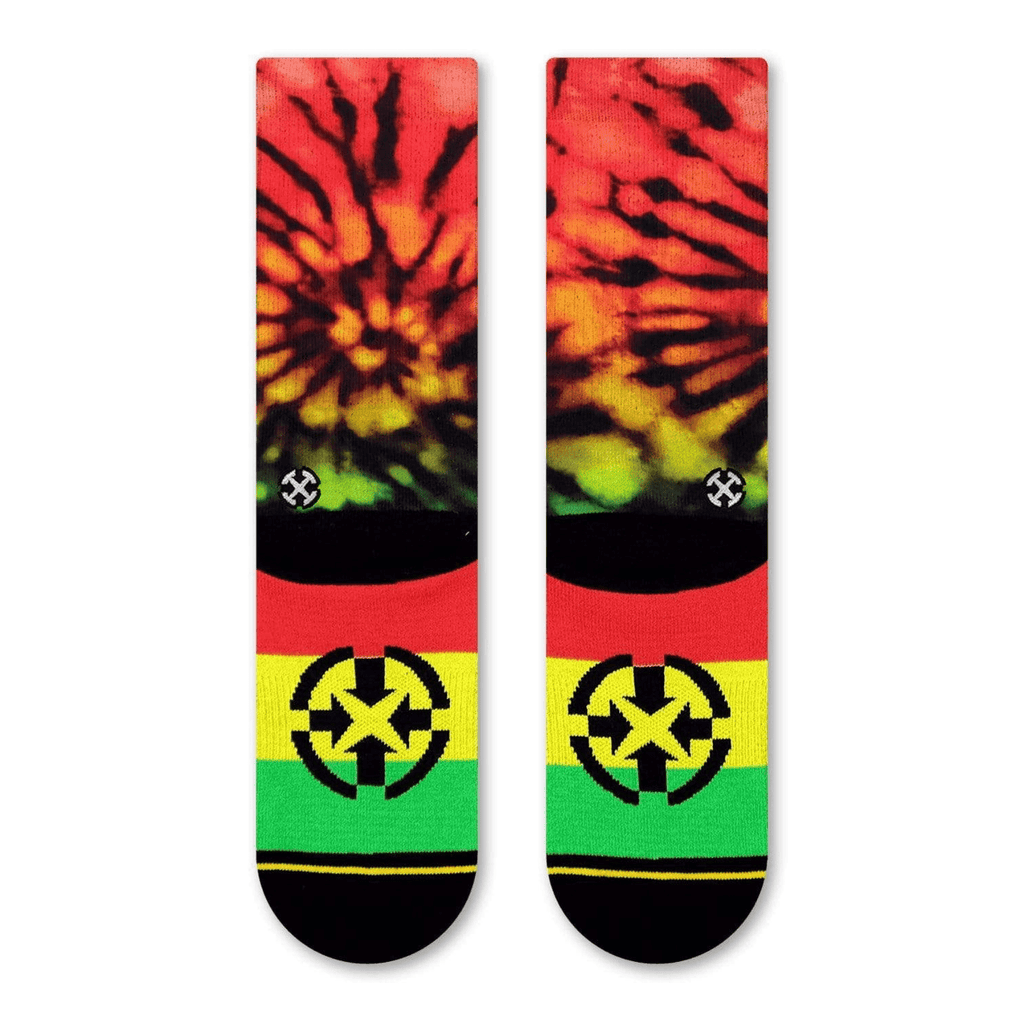 Merge 4 - Rasta Tie Dye Socks