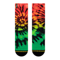 Merge 4 - Rasta Tie Dye Socks