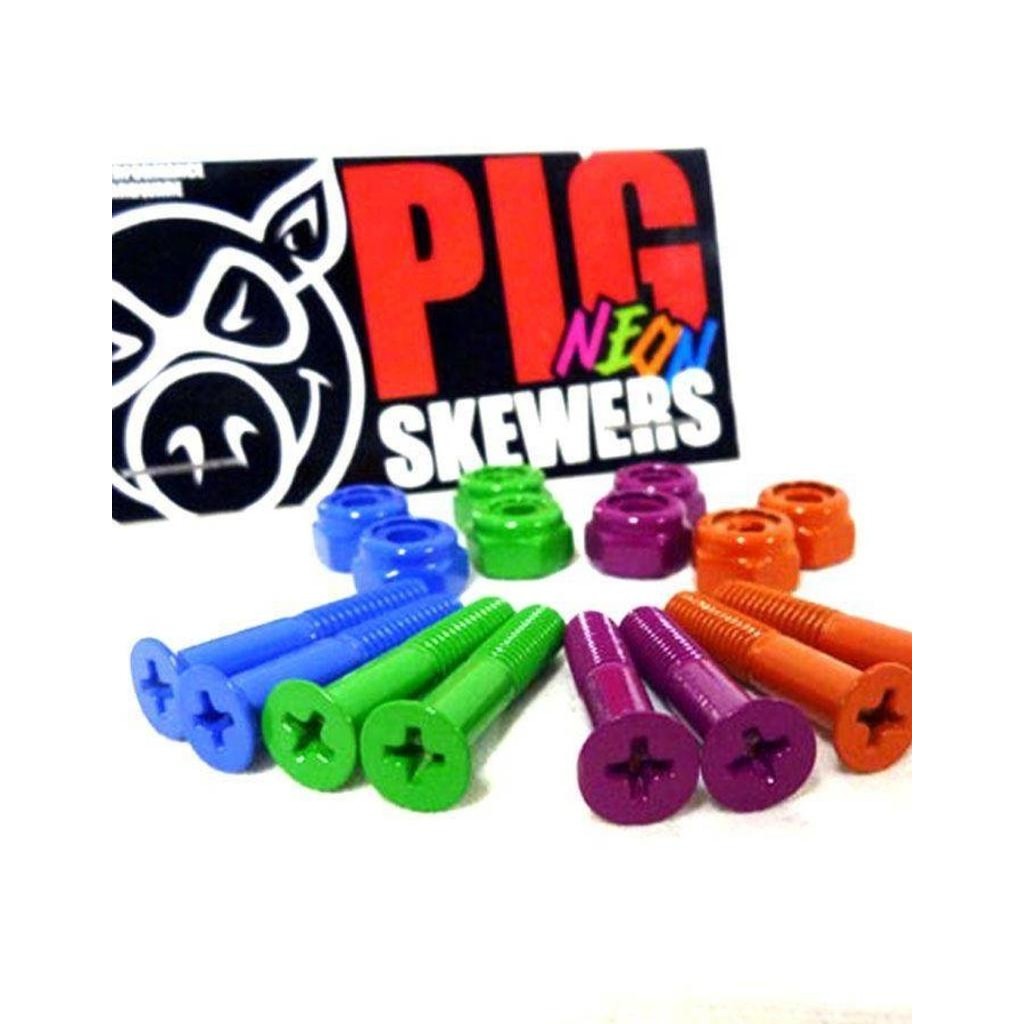 PIG Wheels - Neon Skewer Hardware Set